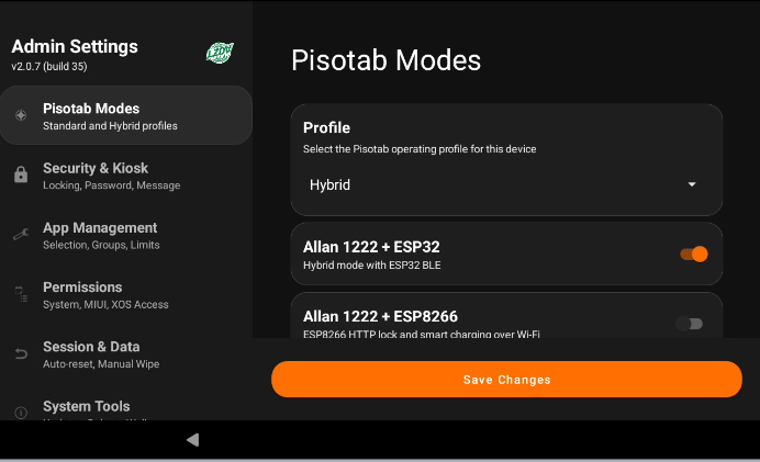 Pisotab admin panel